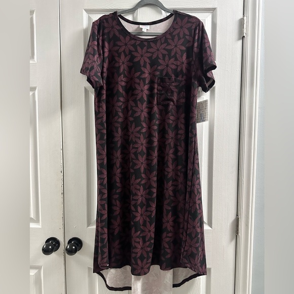 Lularoe Carly Floral Dress XL - Picture 1 of 5